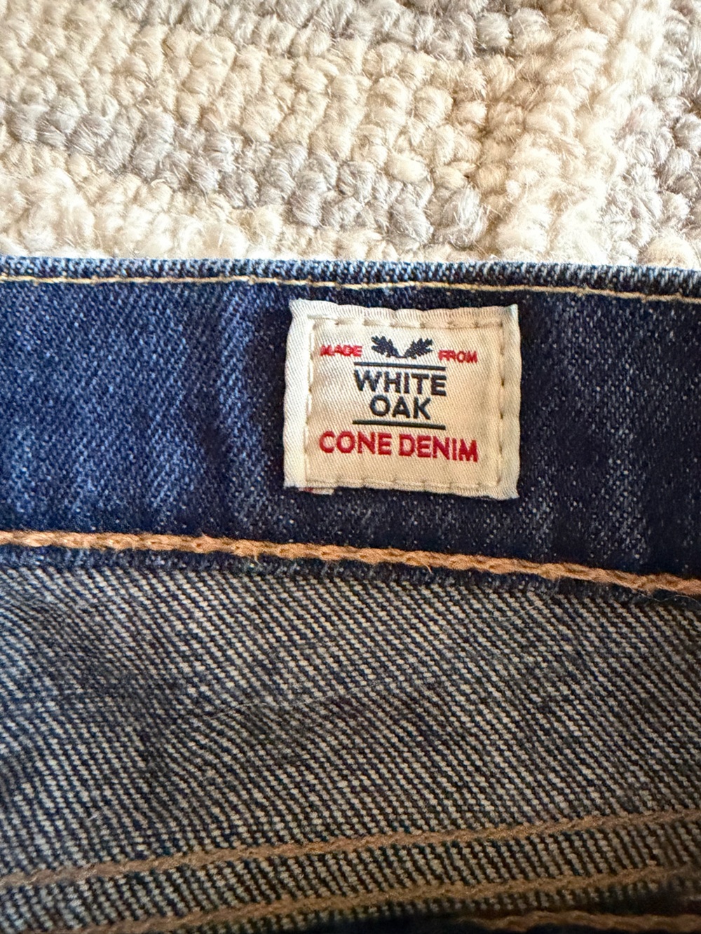 Levi's 511 33x34 rare cone mills white oak denim